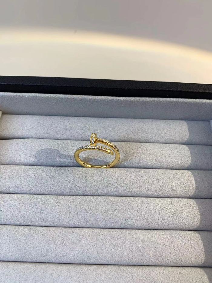 full diamond nail ring