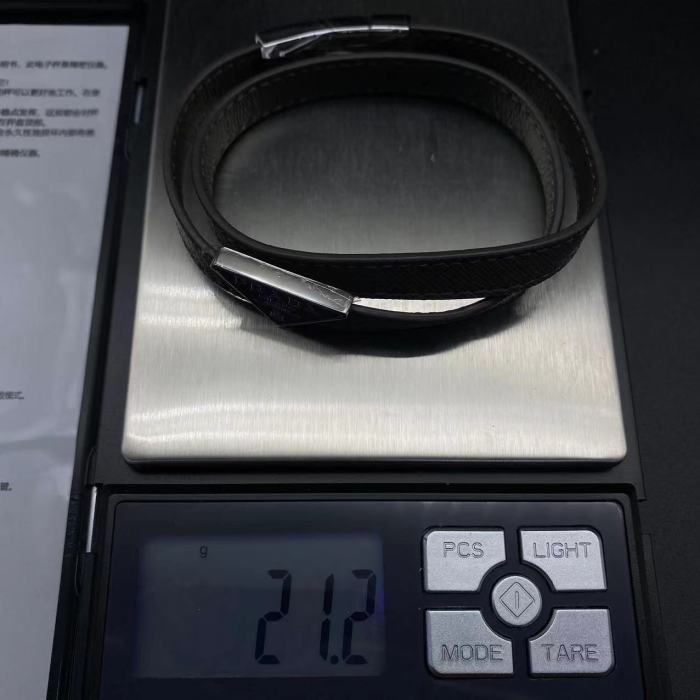 Double color leather bracelet