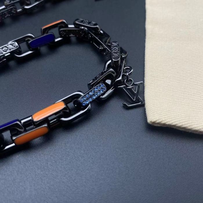 Chain diamond bracelet necklace