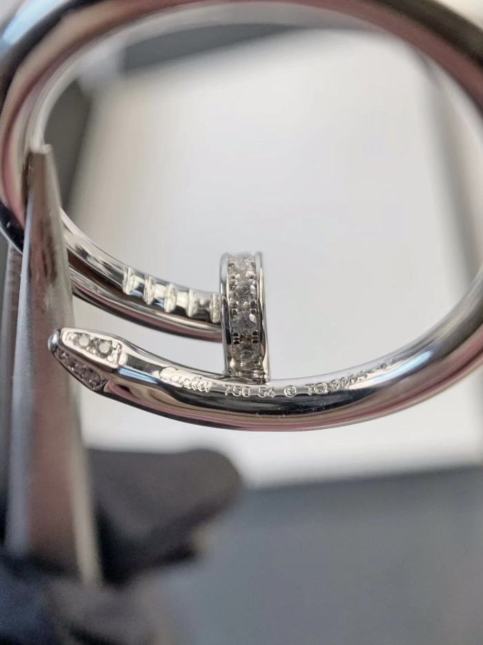 simple diamond nail ring