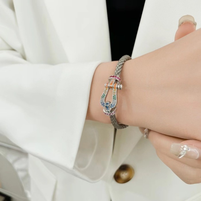 Precision Steel Nylon Bracelet Full Diamond Bracelet