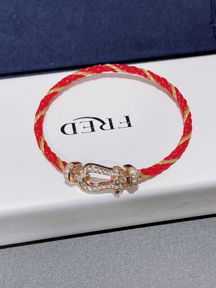 Small nylon red rope bracelet