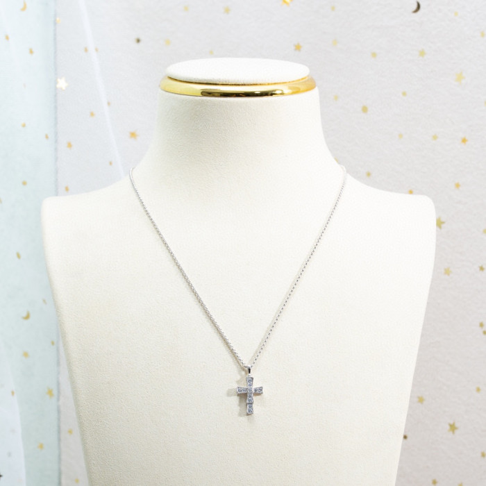 Diamond studded Cross Necklace