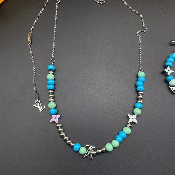 LV绿松石项链手链合集