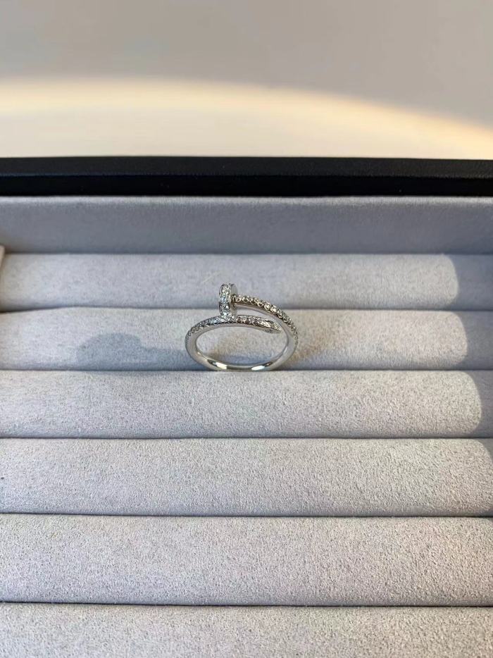 full diamond nail ring