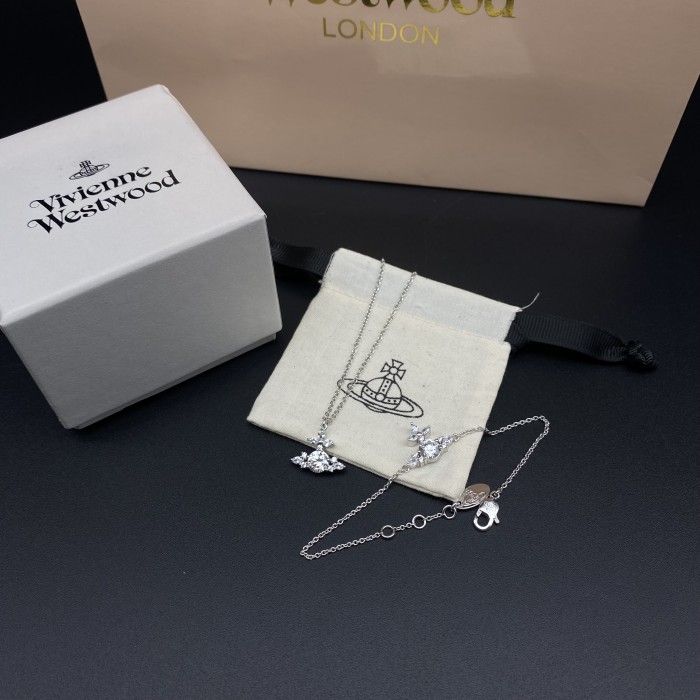 Full Diamond Flower Necklace/Bracelet