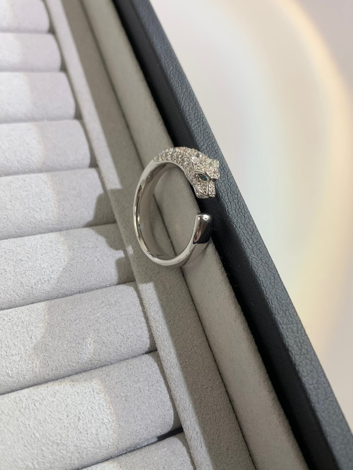 Full Diamond Cheetah Open Ring