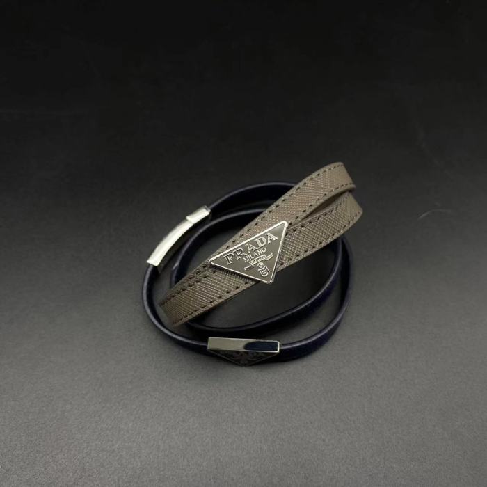 Double color leather bracelet