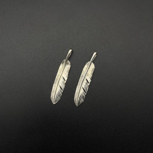 Smooth Small Feather Pendant