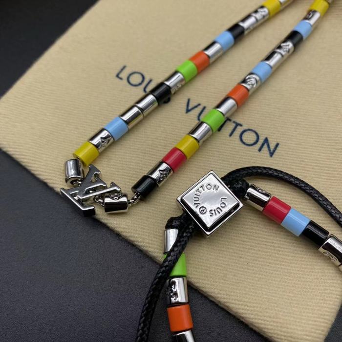 Colorful square logo Bracelet Necklace