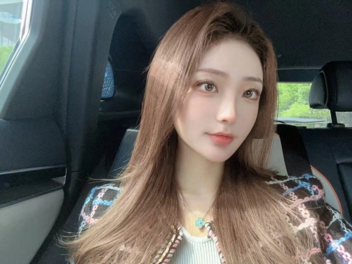 Clover necklace agate v gold material