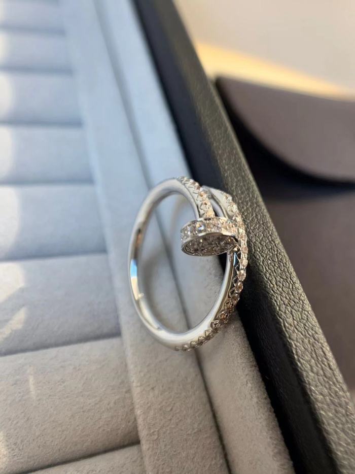 full diamond nail ring