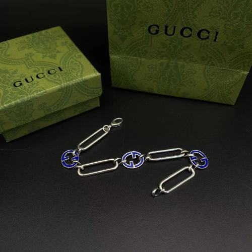 Blue logo bracelet