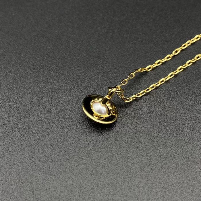 Mini Pearl Saturn Necklace