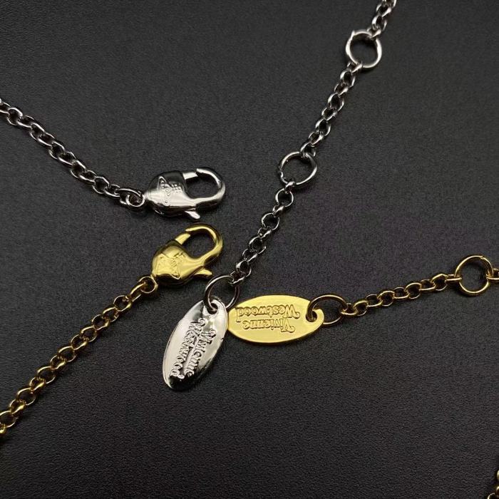 Classic Saturn gem necklace