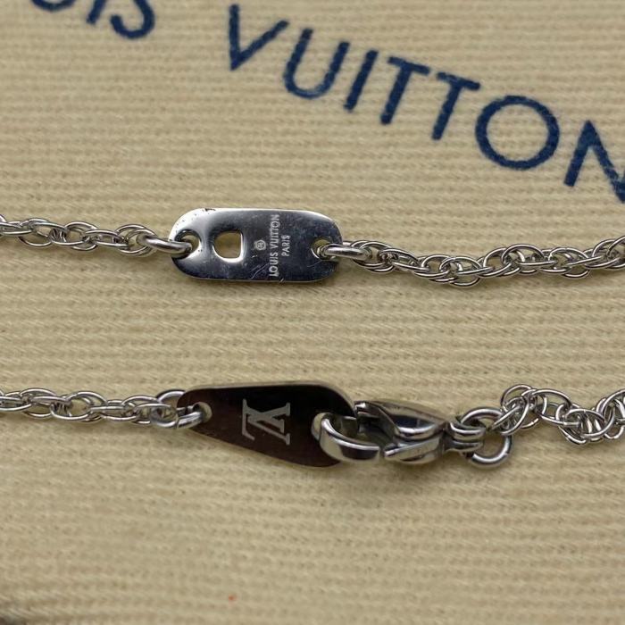 Logo diamond necklace