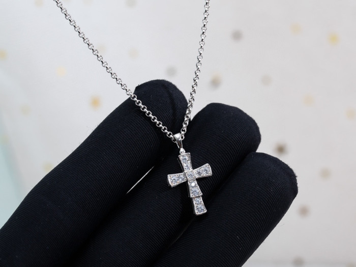 Diamond studded Cross Necklace