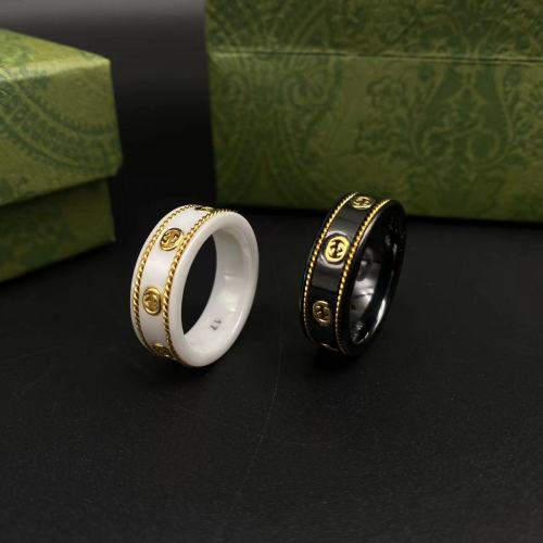 Ceramic gold edged ring