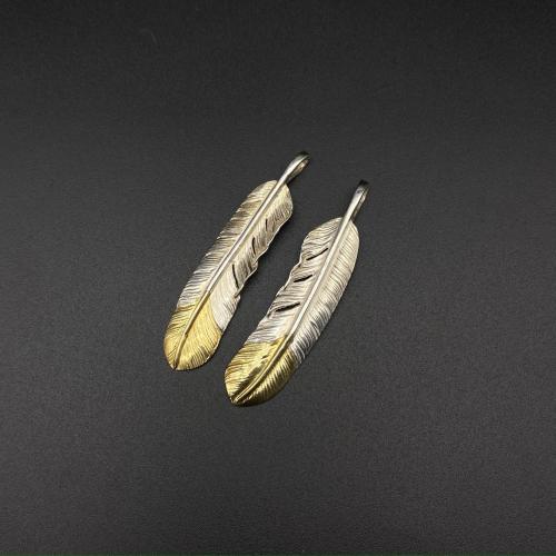 Half golden feather