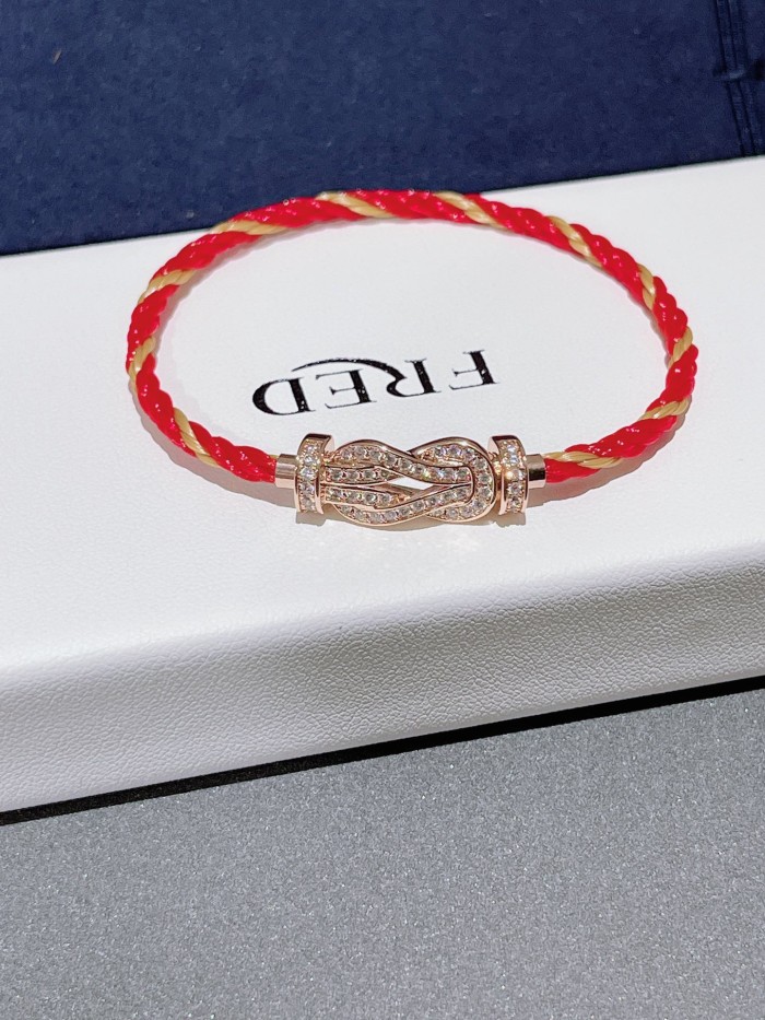 Small nylon red rope bracelet