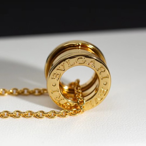 Tricolor gold plated spring Necklace