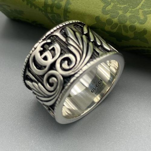 Angel wings wide ring