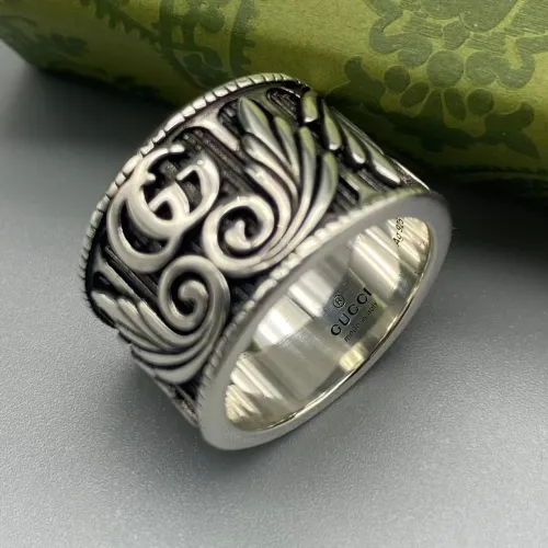 Angel wings wide ring