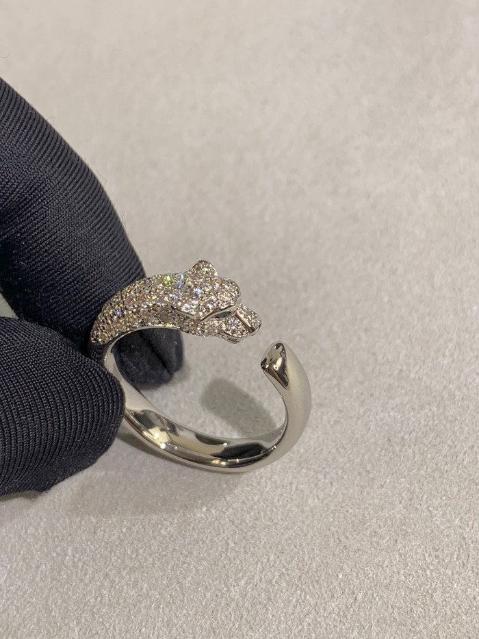 Full Diamond Cheetah Open Ring