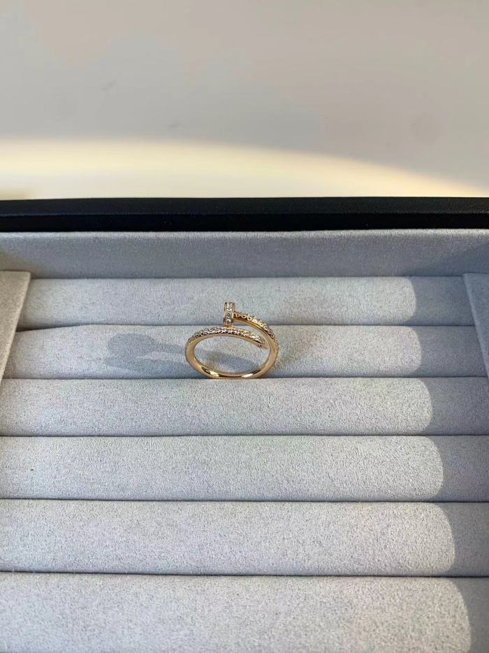 full diamond nail ring