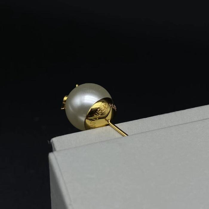 YS home pearl stud earrings