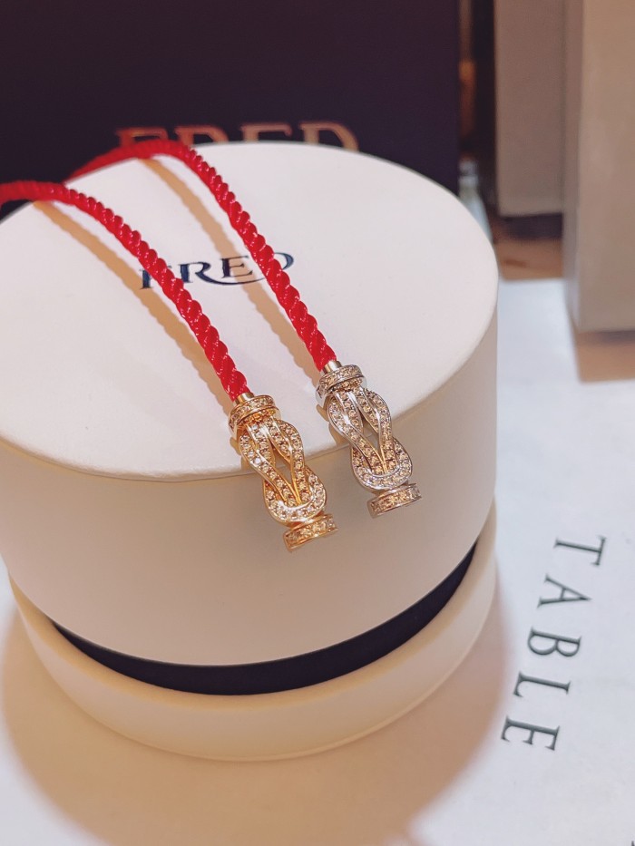 Small red nylon rope bracelet