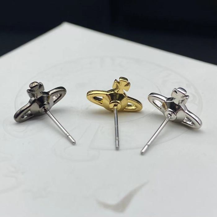 Tricolor Star Earrings