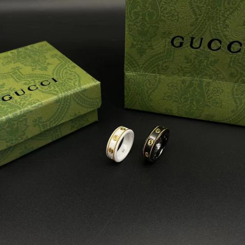 Ceramic gold edged ring
