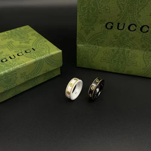 Ceramic gold edged ring