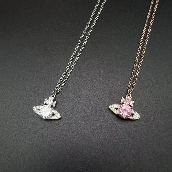 Vivienne Westwood 西太后吊坠项链加长线镀金系列真钻施家水钻高品质饰品