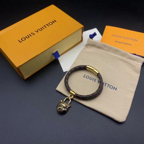 Leather Bracelet tiger head pendant bracelet