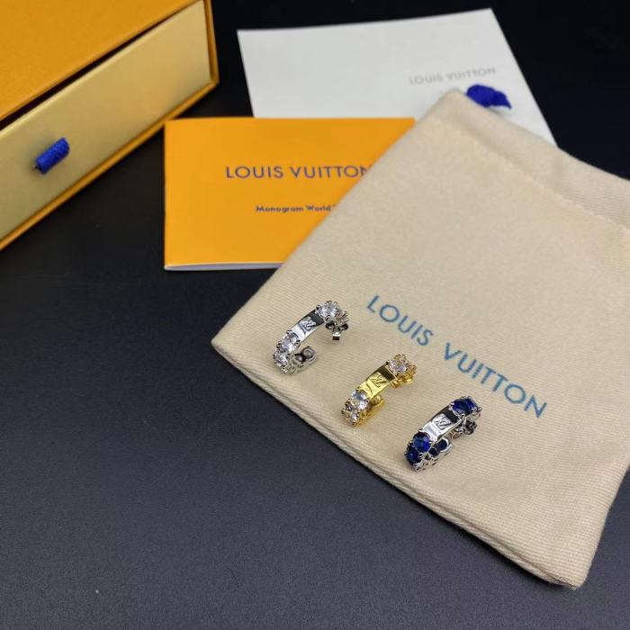 Diamond studded colored earrings