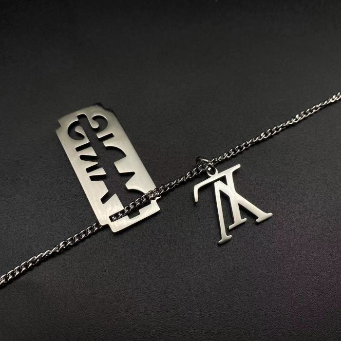 Blade logo necklace