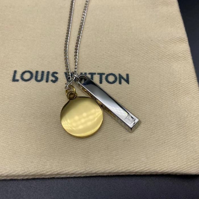 Gold Cake Silver Brick Pendant Necklace