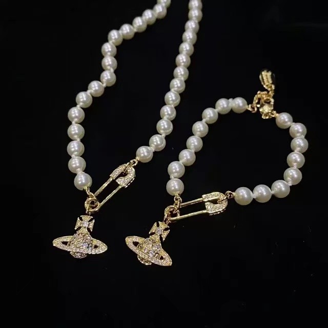 Pearl pin necklace/bracelet