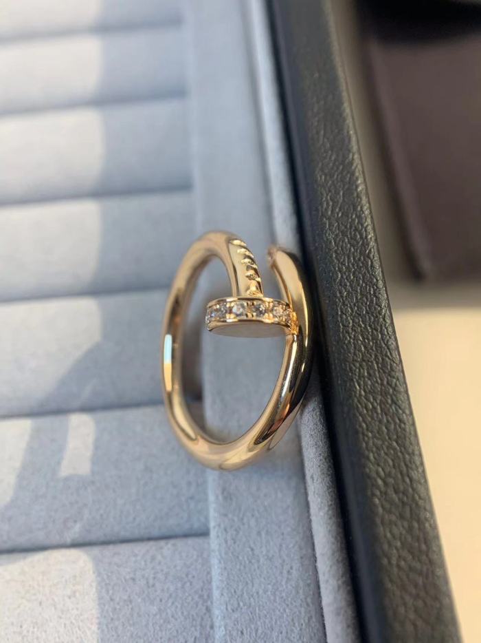 simple diamond nail ring