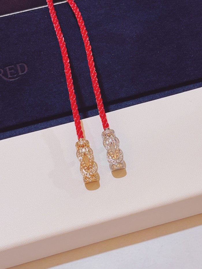 Small red nylon rope bracelet