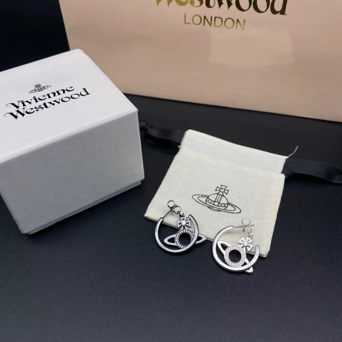 C-Ring Saturn Earrings