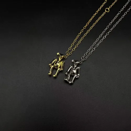 Sterling silver 925 gold-plated bear necklace