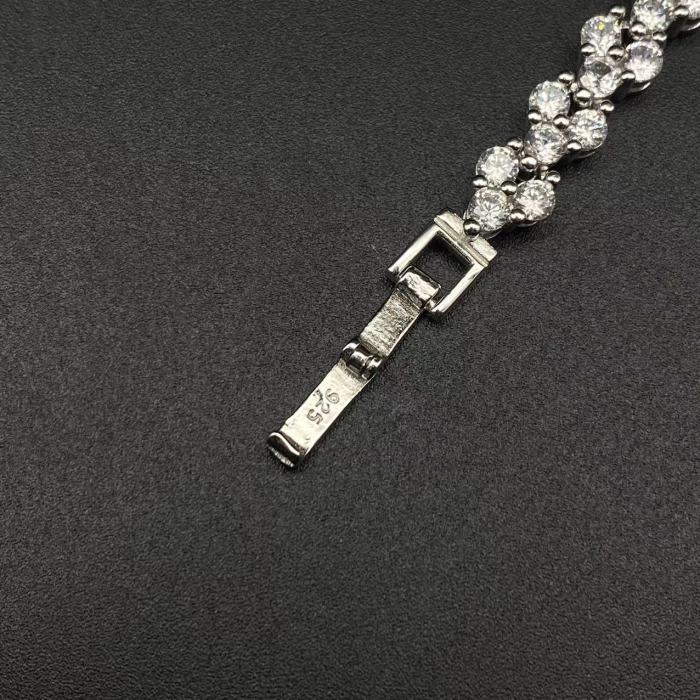 Zircon Silver Bracelet