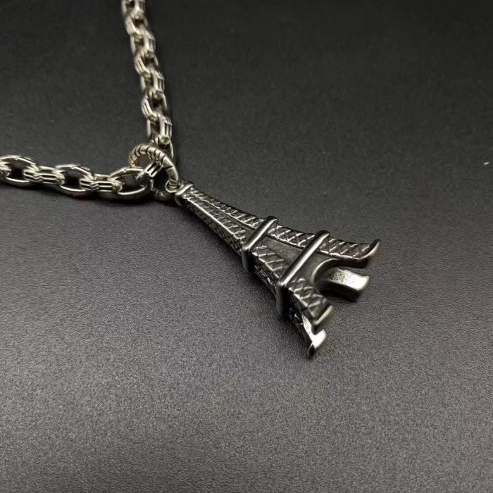 Iron Tower Pendant Necklace