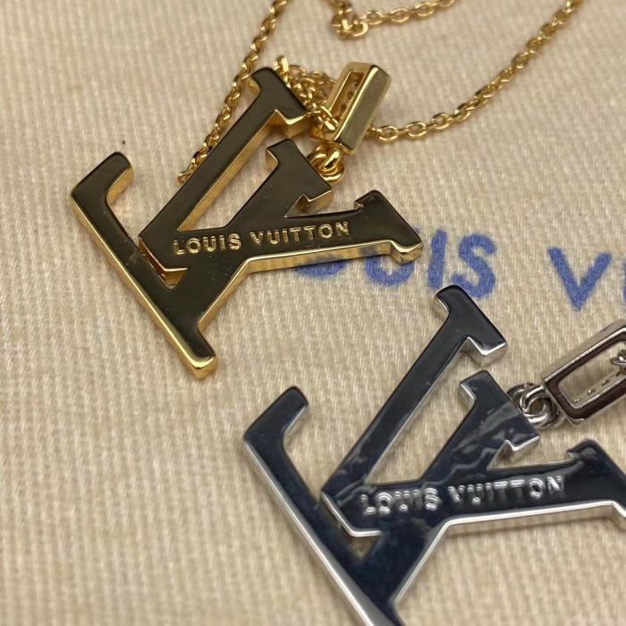 Diamond logo long necklace