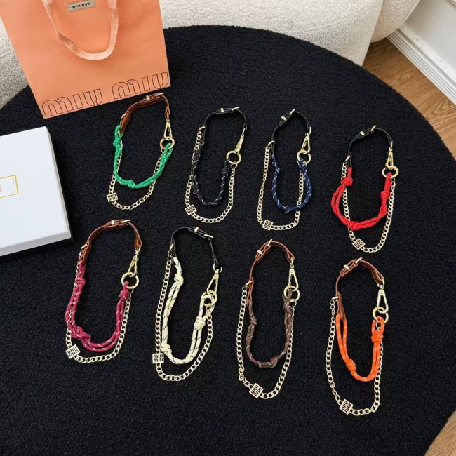 Multi colored hanging chain