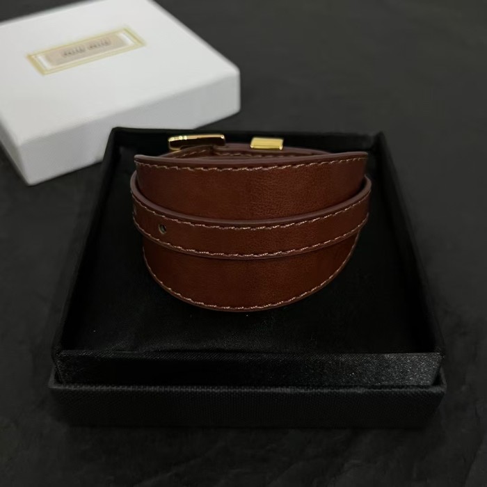 Wrapped belt bracelet