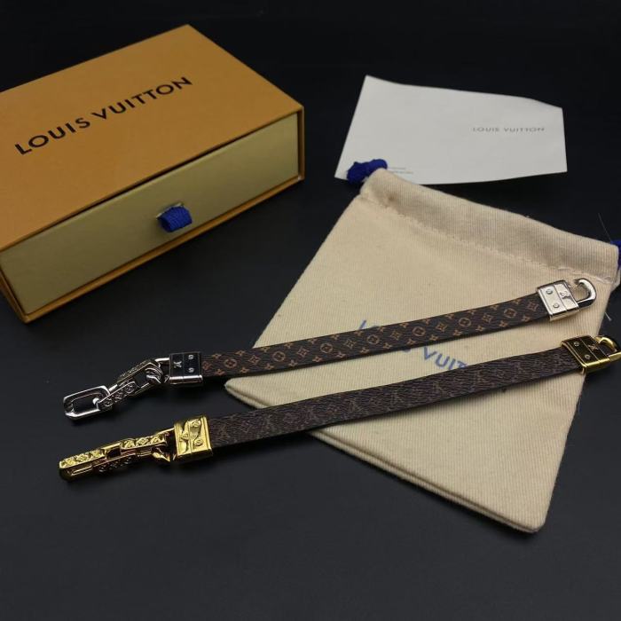 Leather ring bracelet